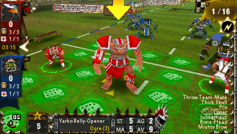 《怒火橄榄球V2》欧版PSP版 游戏截图 3
